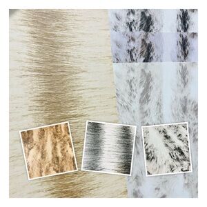 6 Large Animal Fur Designs High Quality Vinyl Wallpaper Sample Sheets - DIY Arts